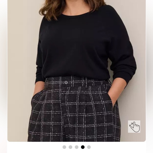 Torrid Plus Size High Rise Crepe Wide Leg Palazoo Pants Sz 16 regular - Picture 3 of 13